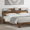 vidaXL T&ecirc;te de lit de rangement Ch&ecirc;ne fum&eacute; 180 cm Bois d'ing&eacute;nierie