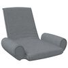 vidaXL Chaise pliable de sol Gris clair Tissu