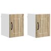 vidaXL Meuble mural PORTO 2 pcs Ch&ecirc;ne Sonoma 30 x 31 x 40 cm