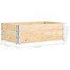 vidaXL Colliers de palette 3 pcs 50x150 cm Bois de pin solide