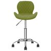vidaXL Chaises pivotantes &agrave; manger lot de 2 Vert clair Velours