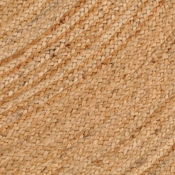 vidaXL Tapis Jute tress&eacute; 180 cm Rond