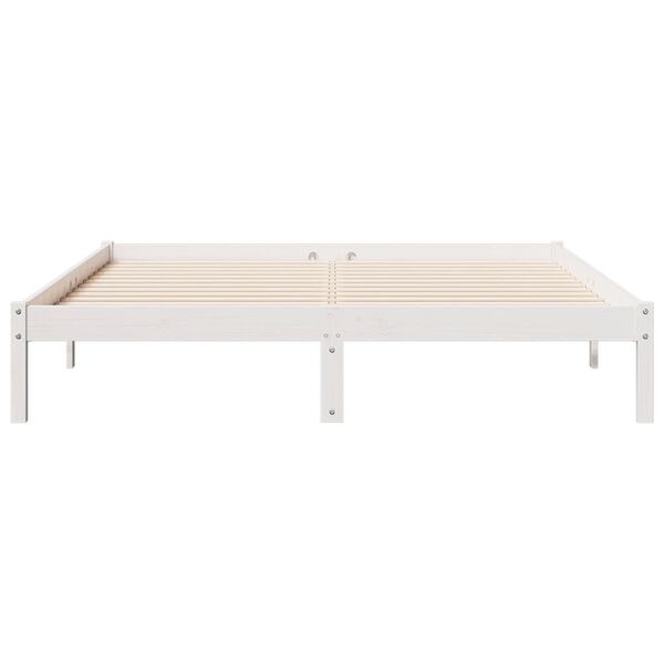vidaXL Cadre de lit extra long sans matelas 140x220 cm bois massif pin