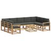 vidaXL Ensemble de canap&eacute;s d'ext&eacute;rieur 10 pc Blanc et anthracite