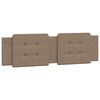 vidaXL Coussin de t&ecirc;te de lit Zadar cappuccino 180 cm similicuir