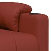 vidaXL Fauteuil de massage Rouge bordeaux Similicuir