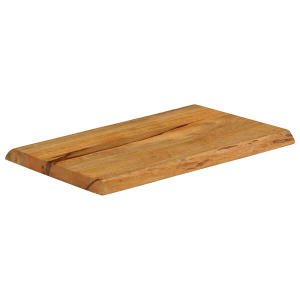 vidaXL Dessus de table 70x40x2,5 cm bord vivant bois massif manguier