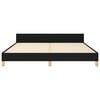 vidaXL Cadre de lit sans matelas noir 160x200 cm tissu