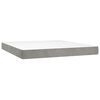 vidaXL Matelas de lit &agrave; ressorts ensach&eacute;s fermet&eacute; moyenne 193x203x20 cm velours