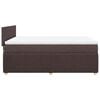 vidaXL Sommier &agrave; lattes de lit avec matelas Marron fonc&eacute; 140x190 cm