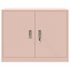 vidaXL Armoire de rangement Rose 90 x 40 x 70 cm Acier