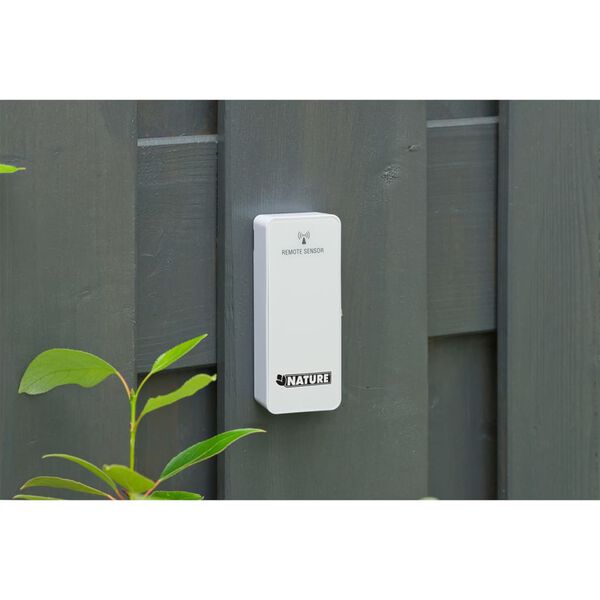 Nature Station m&eacute;t&eacute;o num&eacute;rique H 14x8,5x3 cm blanc