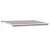 vidaXL Auvent r&eacute;tractable Gris clair 500 x 300 x 165 cm Tissu et M&eacute;tal