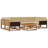 vidaXL Ensemble de canap&eacute;s d'ext&eacute;rieur 7 pcs Naturel et Beige