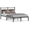 vidaXL Cadre de lit sans matelas ch&ecirc;ne marron 120x200 cm