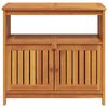 vidaXL Table console de jardin 80x35x75 cm bois massif d'acacia