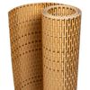 vidaXL Paravent de balcon marron clair 500x80 cm r&eacute;sine tress&eacute;e