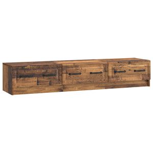 vidaXL Meuble TV 147 x 34,5 x 27 cm Bois ancien Bois d'ing&eacute;nierie