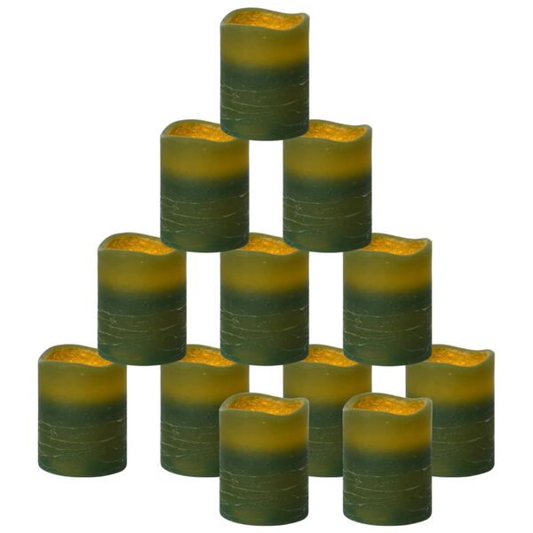 vidaXL Bougies &agrave; LED sans flamme 24 pcs avec t&eacute;l&eacute;commande Blanc chaud