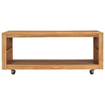 vidaXL Table basse 110x60x40 cm bois de teck massif