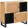 vidaXL Buffet Marron 80 x 33 x 75 cm Bois de mangue massif