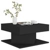vidaXL Table basse Noir 57x57x30 cm Bois d'ingénierie