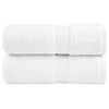 vidaXL Serviettes d'invit&eacute; de qualit&eacute; sup&eacute;rieure SOLUND 2 pcs blanc