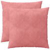 vidaXL Coussin avec oreiller HOUTEN 2 pc Rose Fl&oslash;jl