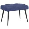 vidaXL Banc avec capitonnage bouton Bleu police 60 x 40 x 45 cm