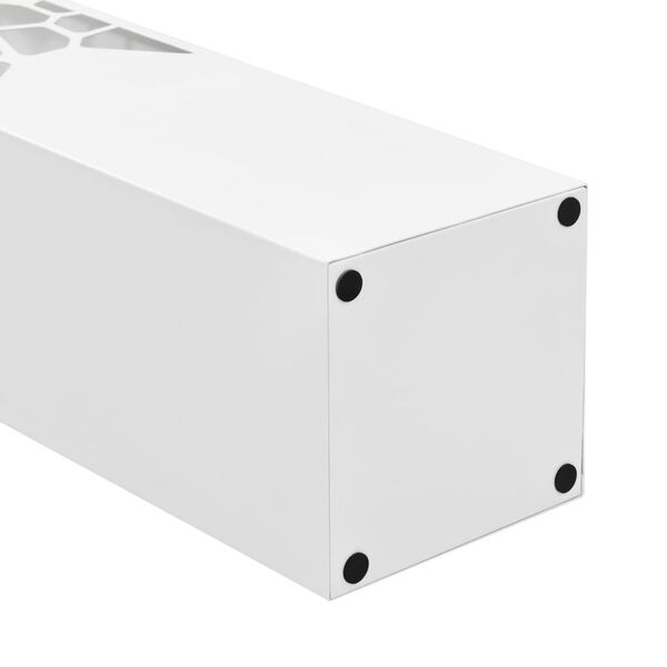 vidaXL Porte-parapluie Pierres Acier Blanc