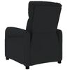vidaXL Fauteuil de massage Noir Tissu