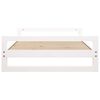 vidaXL Lit pour chien Blanc 105,5x75,5x28 cm Bois de pin solide