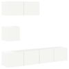 vidaXL Ensemble de meubles TV 4 pcs Blanc Bois d'ing&eacute;nierie