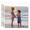vidaXL Collage de cadres photo 3 pcs de mur Blanc 50x50 cm MDF