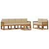 vidaXL Ensemble de canap&eacute;s d'ext&eacute;rieur 7 pcs Naturel et Beige