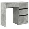 vidaXL Bureau Gris b&eacute;ton Bois d'ing&eacute;nierie 90 x 37,5 x 75 cm