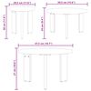 vidaXL Table basse 3 pcs Brun cire Bois massif en pin