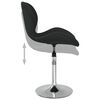 vidaXL Tabouret de bar Noir Velours