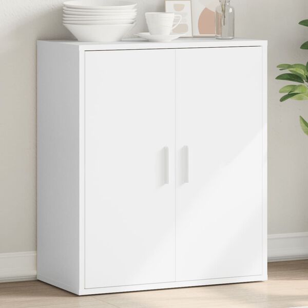 vidaXL Buffet blanc 79x38x80 cm bois d’ingénierie