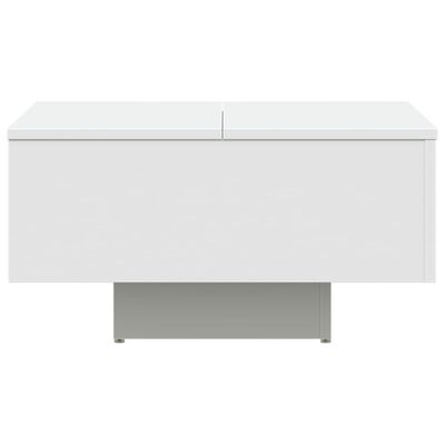 vidaXL Table basse blanc 60x60x31,5 cm bois d'ingénierie