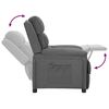 vidaXL Fauteuil inclinable Gris clair Tissu