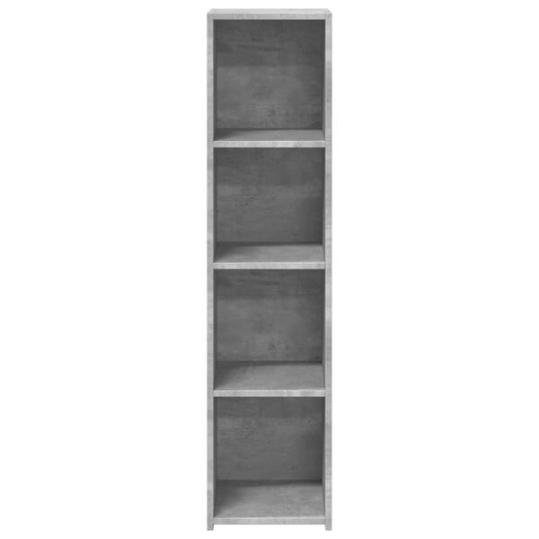 vidaXL Buffet gris b&eacute;ton 30x41x124 cm bois d'ing&eacute;nierie