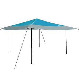 vidaXL Tente &agrave; abri 395 x 395 x 251 cm Bleu tissu