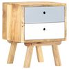 vidaXL Table de chevet 40 x 35 x 50 cm Bois de manguier solide
