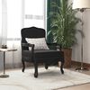vidaXL Fauteuil noir 64x64x90 cm velours