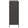 vidaXL Buffet haut noir 68x39x103,5 cm acier