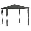 vidaXL Belv&eacute;d&egrave;re &agrave; rev&ecirc;tement de poteaux 3x3x2,6 m Anthracite 160 g/m&sup2;