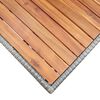 vidaXL Table de jardin Gris 120x70x66 cm Bois d'acacia massif