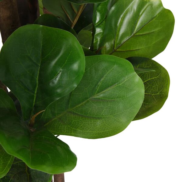 vidaXL Ficus lyrata artificiel 134 feuilles 120 cm vert