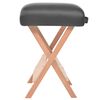 vidaXL Tabouret de massage pliant si&egrave;ge 12 cm d'&eacute;paisseur 2 traversins